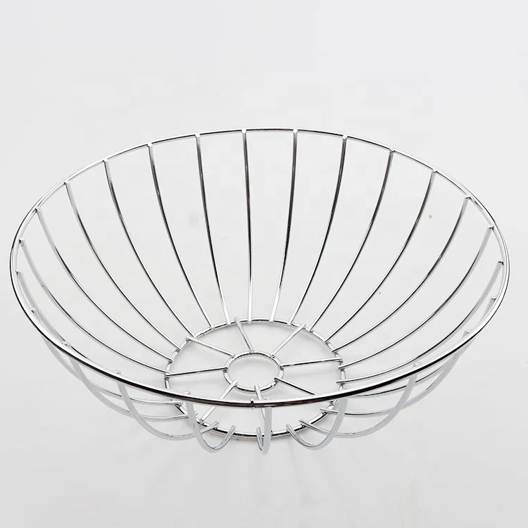 Living Room European Fruit Storage Basket Kitchen Metal Wire Fruit Basket