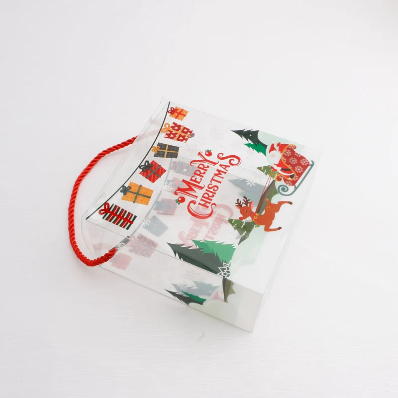 candy foldable printed merry christmas pvc cookie boxes doughnut 2023 bridesmaid paper gift boxes