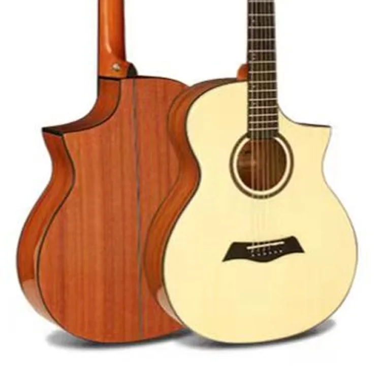 40 INCH GUITAR ELECTRIC ACOUSTIC GUITAR SPRUCE TOP SAPELE BACK AND SIDES OEM