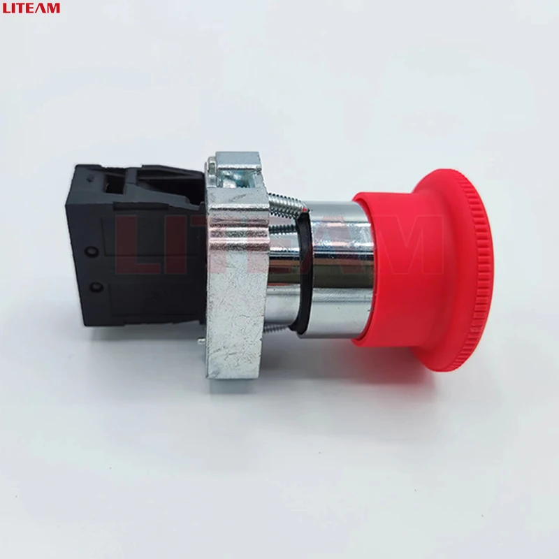 22mm XB2-BS542 Mushroom Emergency Push Button Switch Wrist Emergency Stop Push Button Switch Remote Control Push Button