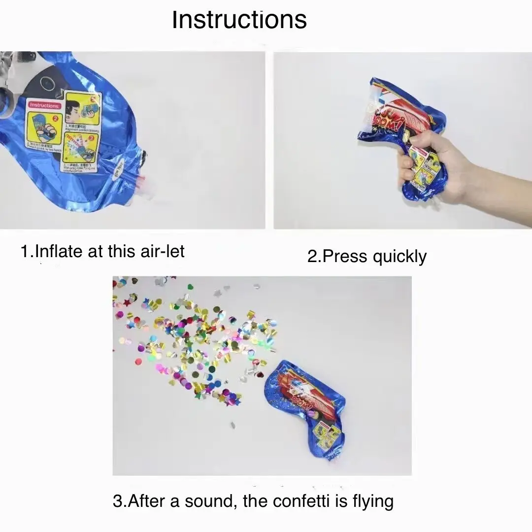 Hot Confetti globos Wedding Birthday ballon Party Confetti Pistol Foil Balloons for Kids toy