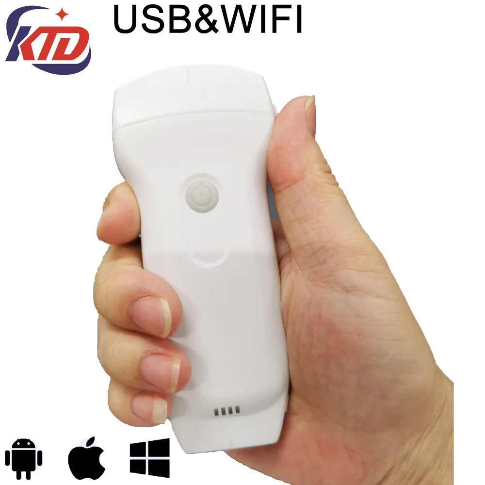High quality Konted C10RL Handheld 3 In 1 Color Portable pocket-size Doppler Medical Wireless&USB Ultrasound Probe