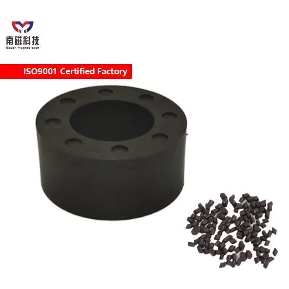 OEM Service Cheap Price  golden supplier ferrite magnet ring Best Quality Small  Injection Molded Magnetic Nose Ring Pump magnet