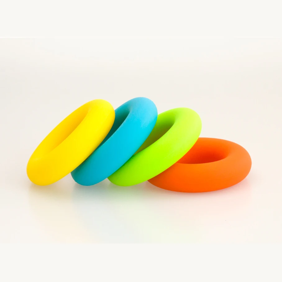 Free sample Silicone Hand Grip Strengthener Grip Strength Trainer  Set Stackable Hand  Squeezer Grip Exerciser