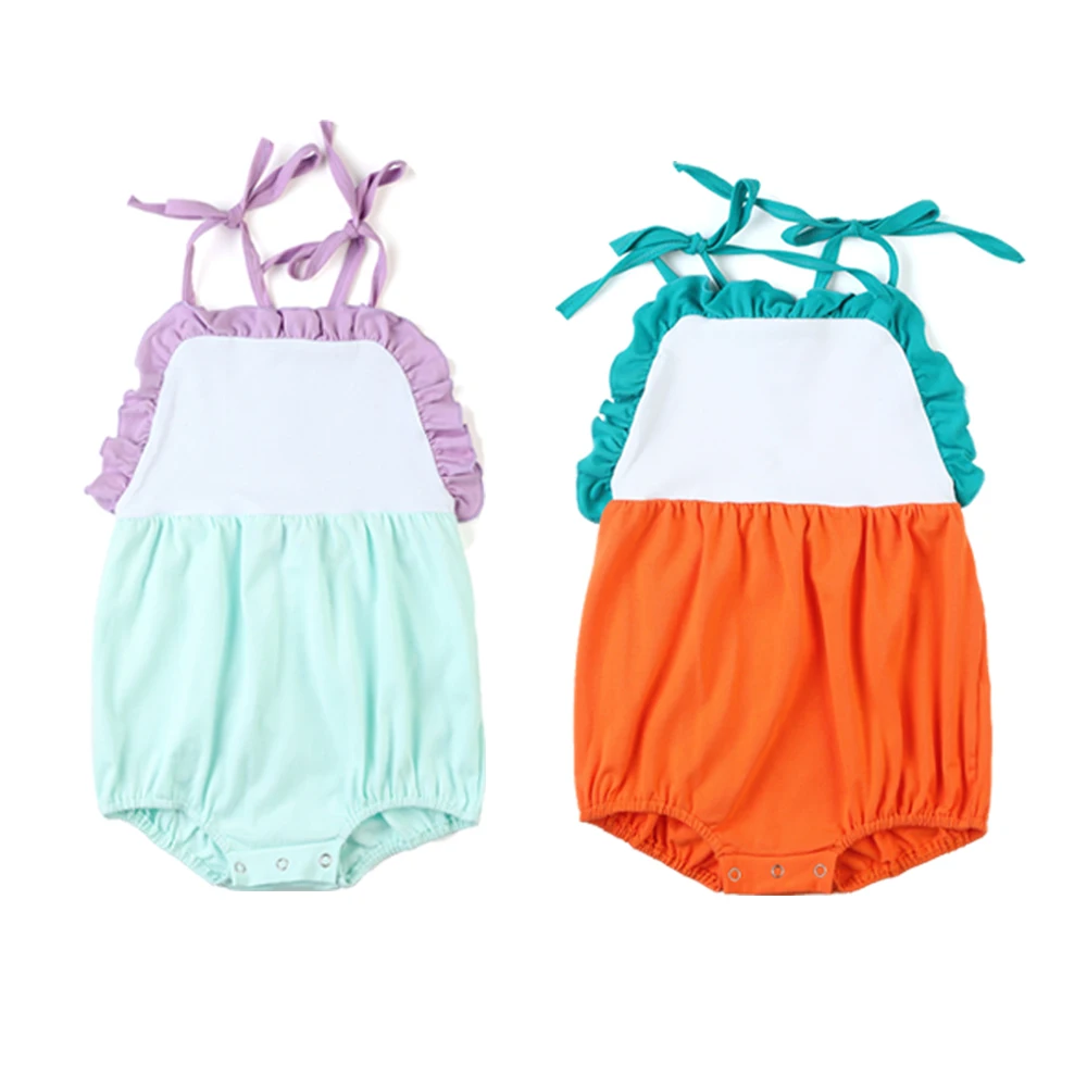 Personalized infant bodysuits clothing birthday outfit summer cotton romper baby girl