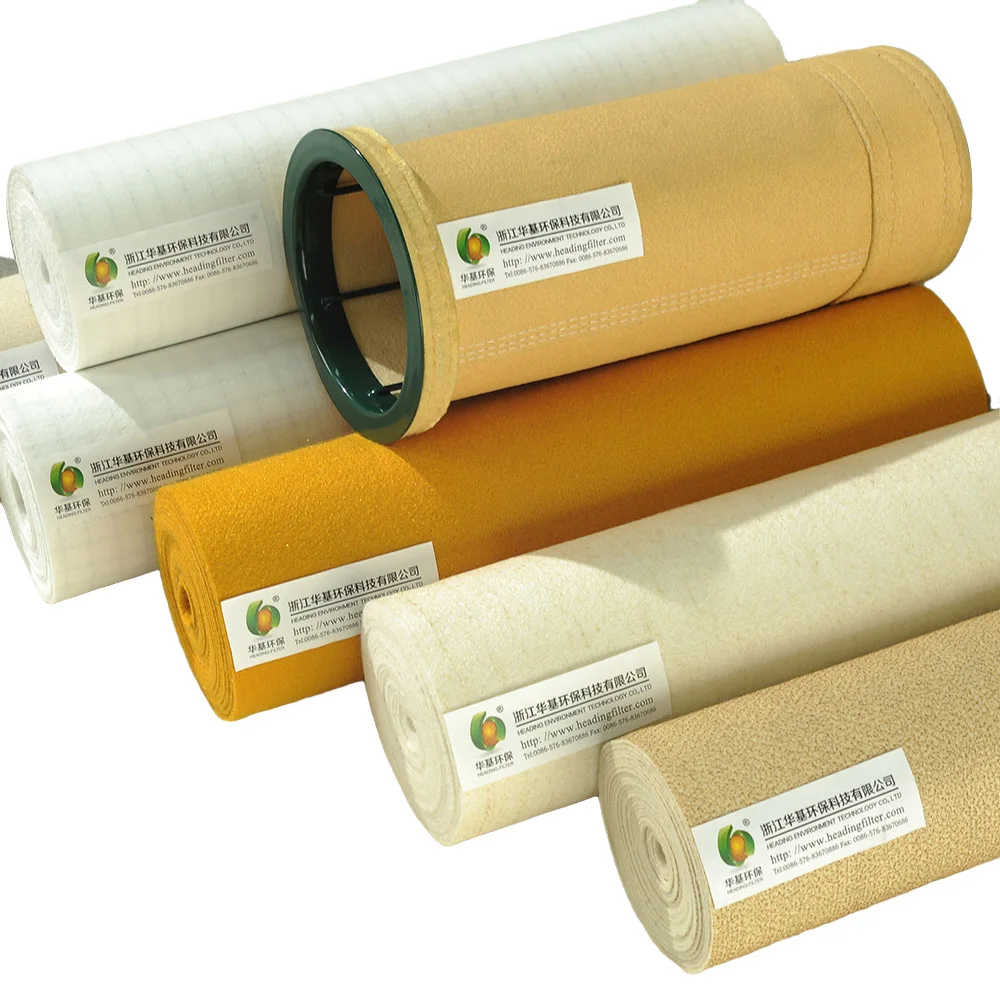 PE Polyester 500gsm Industry Dust Collector Filtration Fabric Non woven Needled Felt Air Pulse Jet Baghouse Filter Media Cloth
