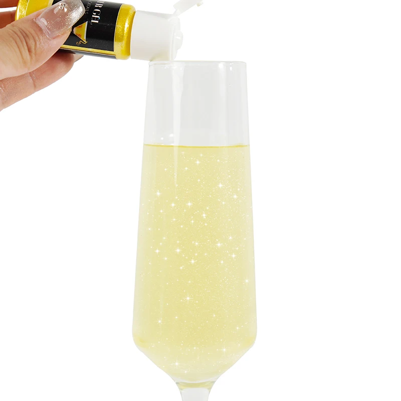 Shimmer Food Coloring Gel for Drinks Decorating 8 Colors Food Coloring Edible Glitter