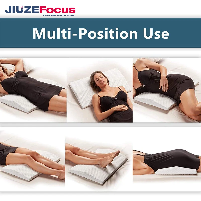 Leg And Foot Cushion Back Pain Relief Bolster Knee Pillow Provides Support for Side and Back Sleeping