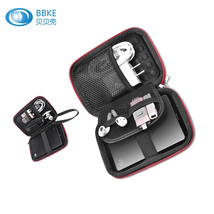 Digital Accessories Power Bank Charger Travel Kit EVA OEM Power Bank Charging Case Travel Storage Bag Nylon Soft Case Storage