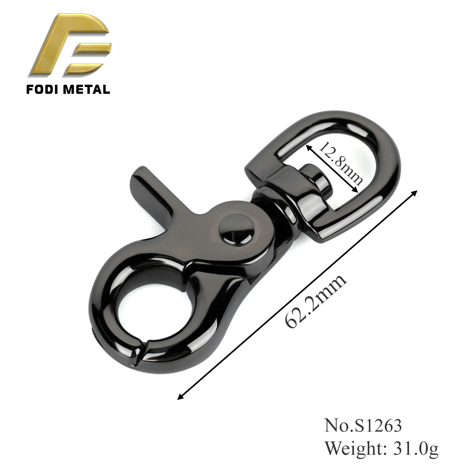 S1263 Brand New Quick Release Metal Trigger Hook Snap Hook for Dog Collar Leashes