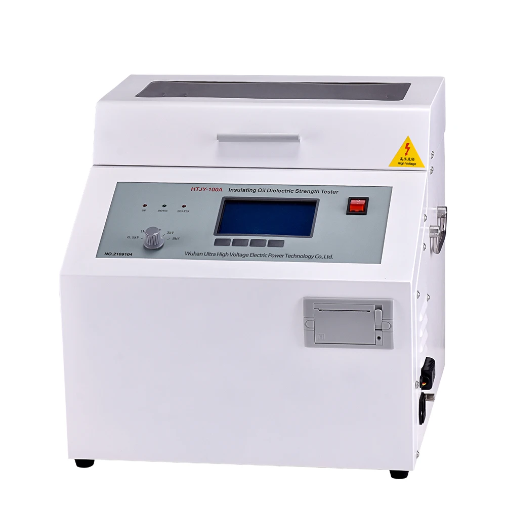 HTJY-80A 80kV 100kV Transformer Oil Breakdown Voltage BDV Meter Insulating Oil Dielectric Strength Test Device
