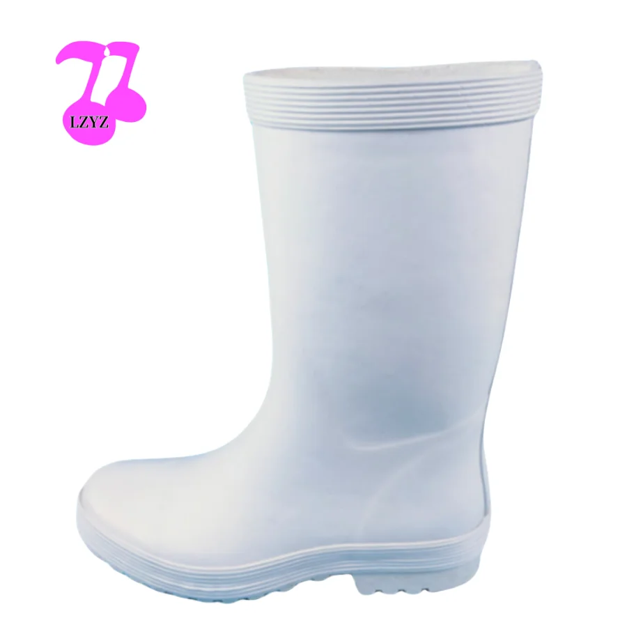 LZYZ white welly boy wellington cheap galoshes rain men shoe gumboots ladies wellies rubber rain yellow boots men