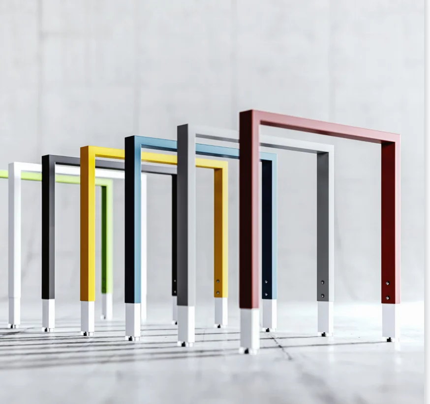 Foshan Factory Modern Commercial Furniture Dividers Partitions Screen Stainless Steel Office Furniture Office Desks Workstation