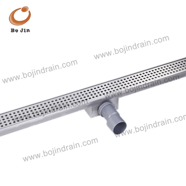floor siphon drain linear drainage system linear drain side trough side outlet shower drain