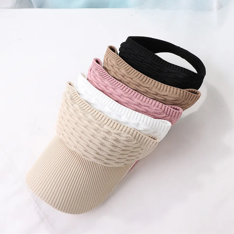 Custom Logo Drying Fit Sports Cap Cheap Women Outdoor Sun Visor Golf Hat Outdoor Sports Beach Climbing Sun Hat