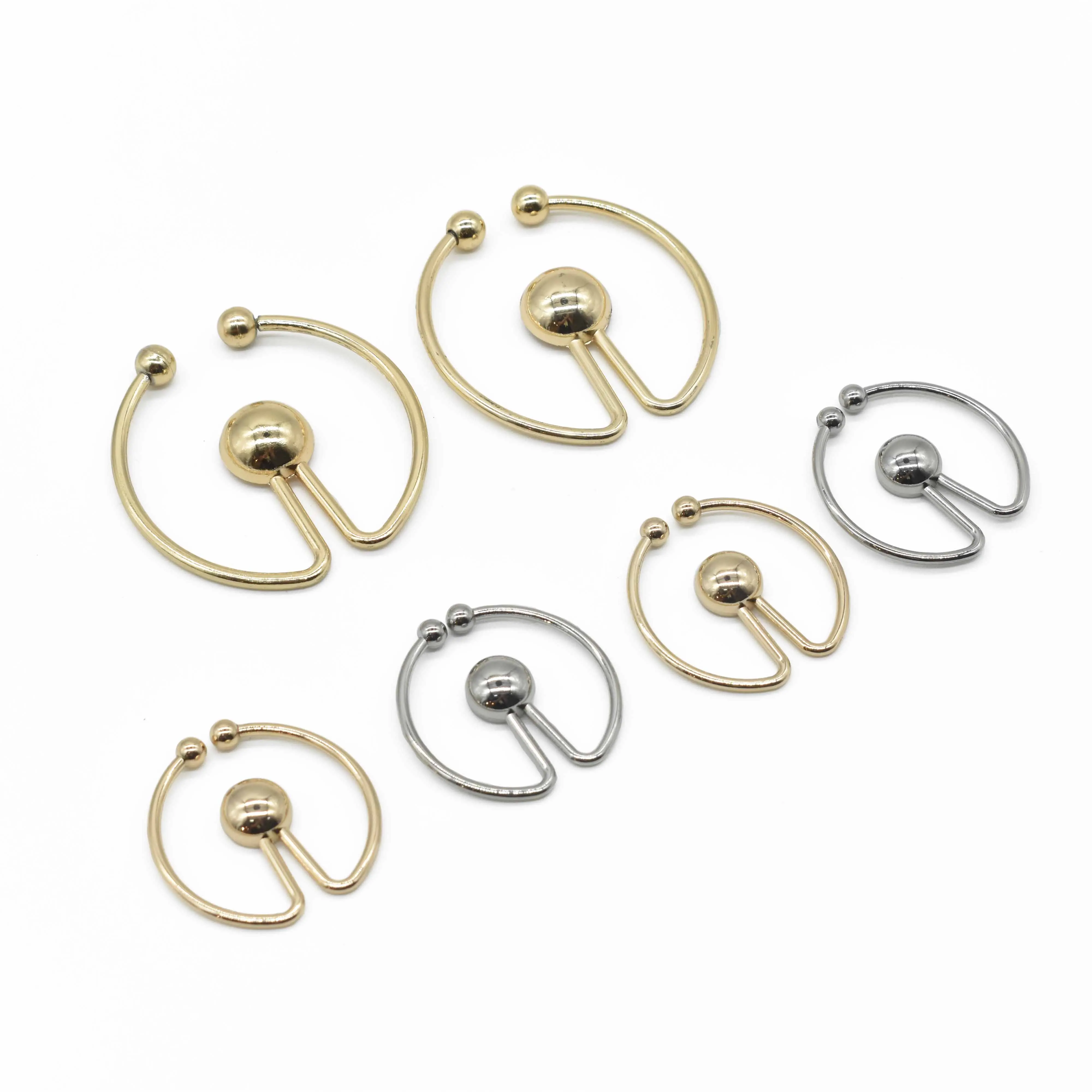 Multi Sizes Custom High-end Bikinc Connector U Shape Buckle V Shape Rust&Saltwater Resistance Bikinic Connector For Beachwear