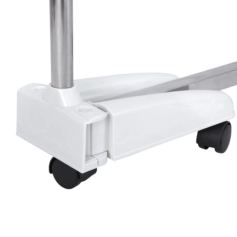 Luxury half foldable wings 3 tiers clothes drying rack with wheels space saving