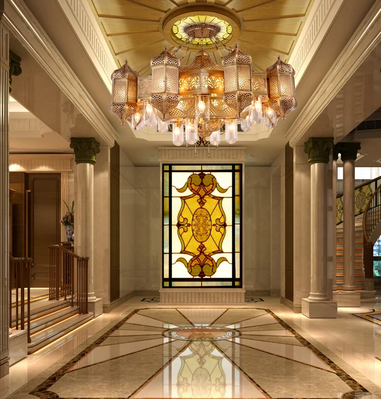 Moroccan Lantern Multi Color Glass and Metal Iron Home Tableware Lantern Greatest Quality Top Selling Handmade In Bulk