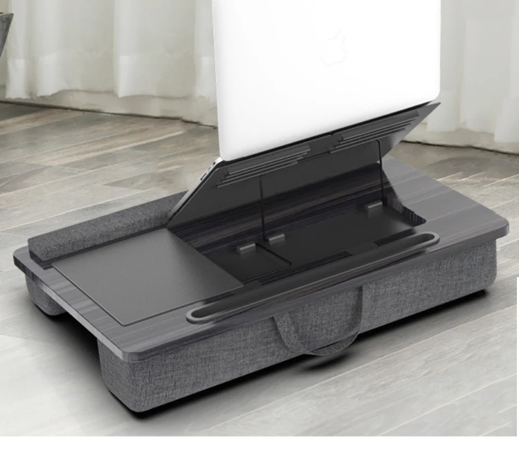 new design adjustable height wood laptop computer table desk for bed sofa knee