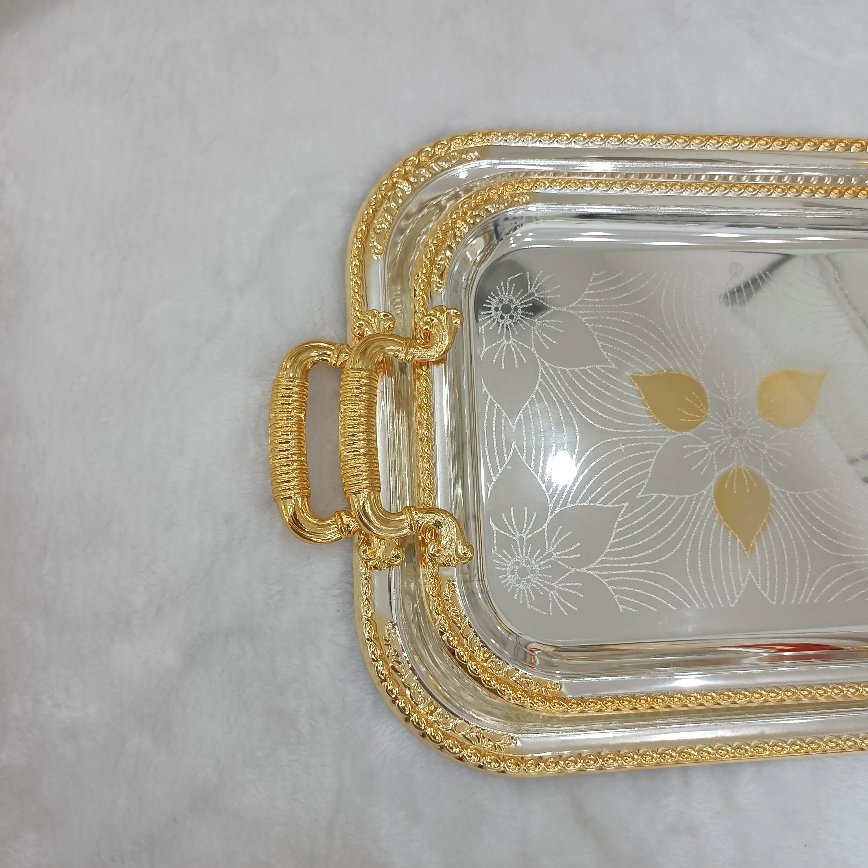 Shubin Hotel storage tray customised light luxury white marble tray upscale marble hotel serving square hotel amenities tray
