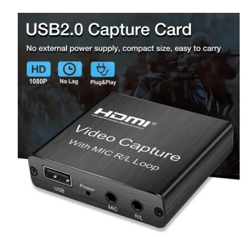 HD 1080P 4K HDMI Карта видеозахвата HDMI к USB 2,0 видеозапись настольная игра Запись прямая трансляция Широкая совместимость
