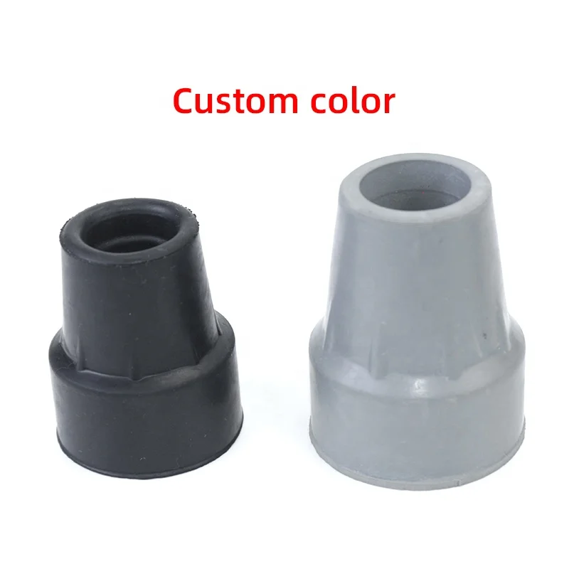Pole Feet Shock Crutch Pad Pole Accessories Cane Tips Walking Stick Rubber Ferrule Stick Crutch Ferrules Rubber Walking Stick