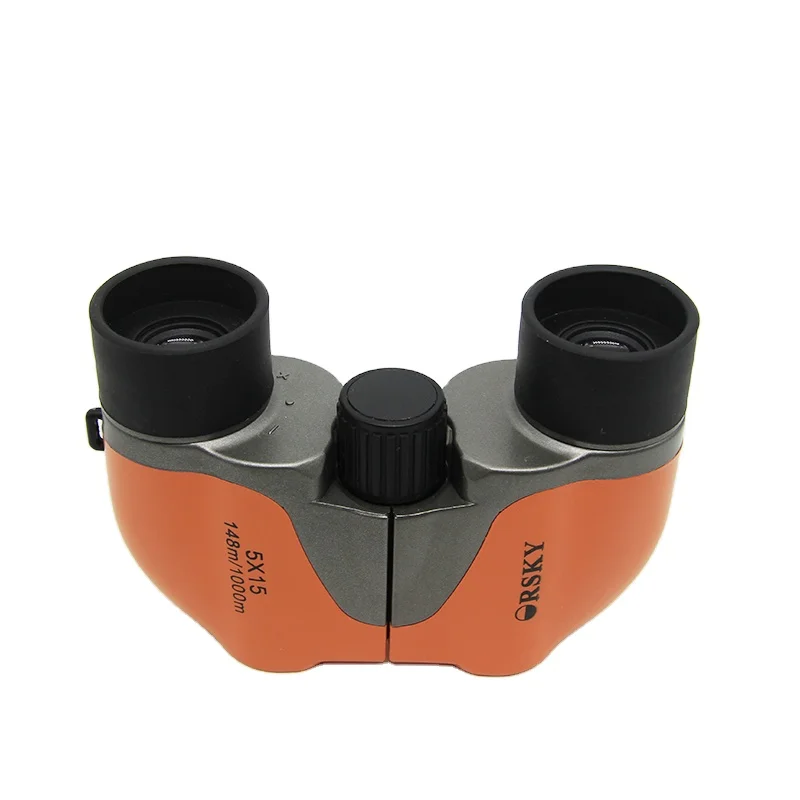 High-Resolution 5x15 UCF Binoculars with All-Optical Lenses Metal Tube for Outdoor Telescope Use