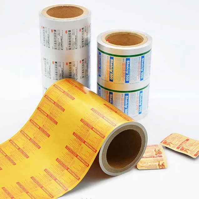 Manufacturer heat sealing Printed Blister Pack pill Packing PTP Aluminum Foil