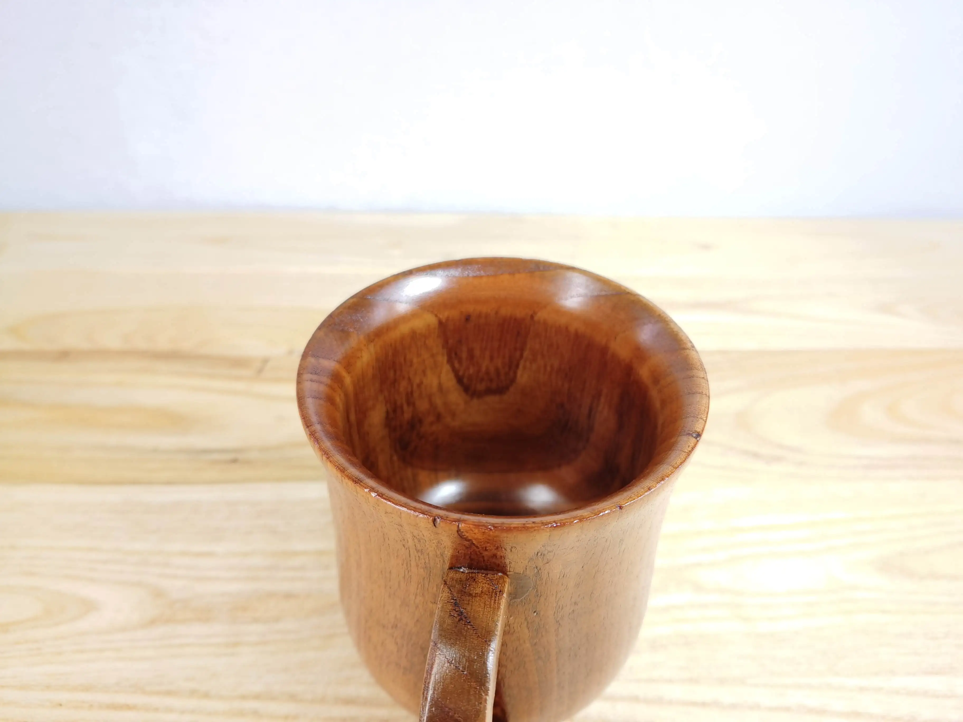 Xiangteng New Products For Sale Environmentally Friendly Natural Custom Handmade Wooden Cup Tea Cup With Handle