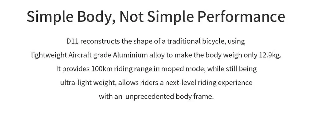 [Poland Stock] FIIDO D11 Folding Electric Moped Bicycle 20 Inches Tire 25km/h Max Speed Three Modes 11.6AH Lithium Battery