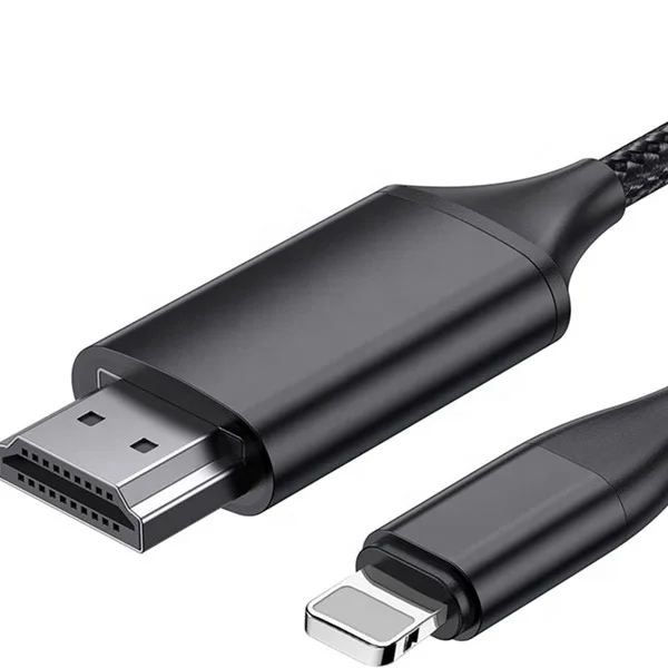 Amazon hot sale New 8 Pin Light ning To 2K 1080P HD MI HDTV Adapter Cable For iPhone TV  iPad Projector display Computer