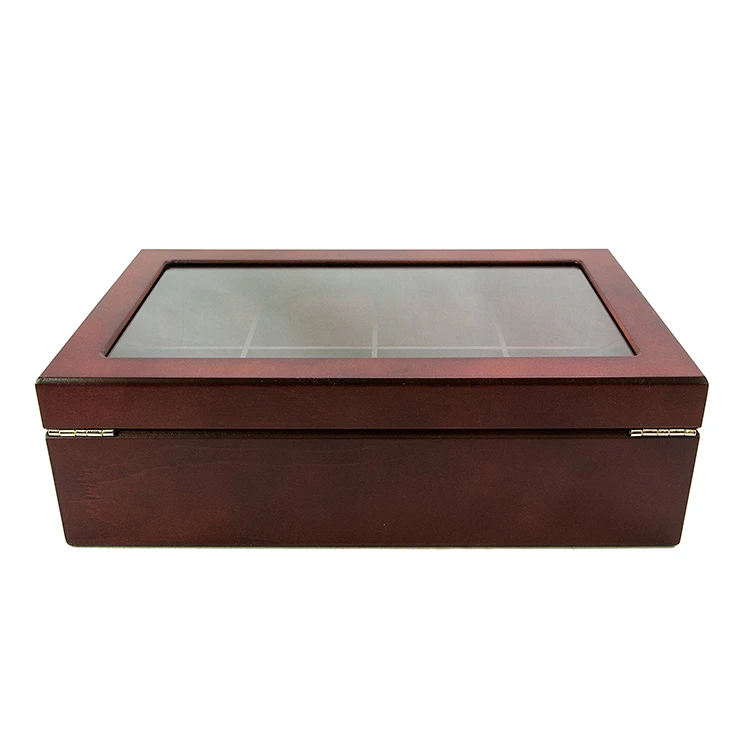 Оптовая продажа, изысканная качественная современная Маленькая деревянная чайная коробка в винтажном стиле