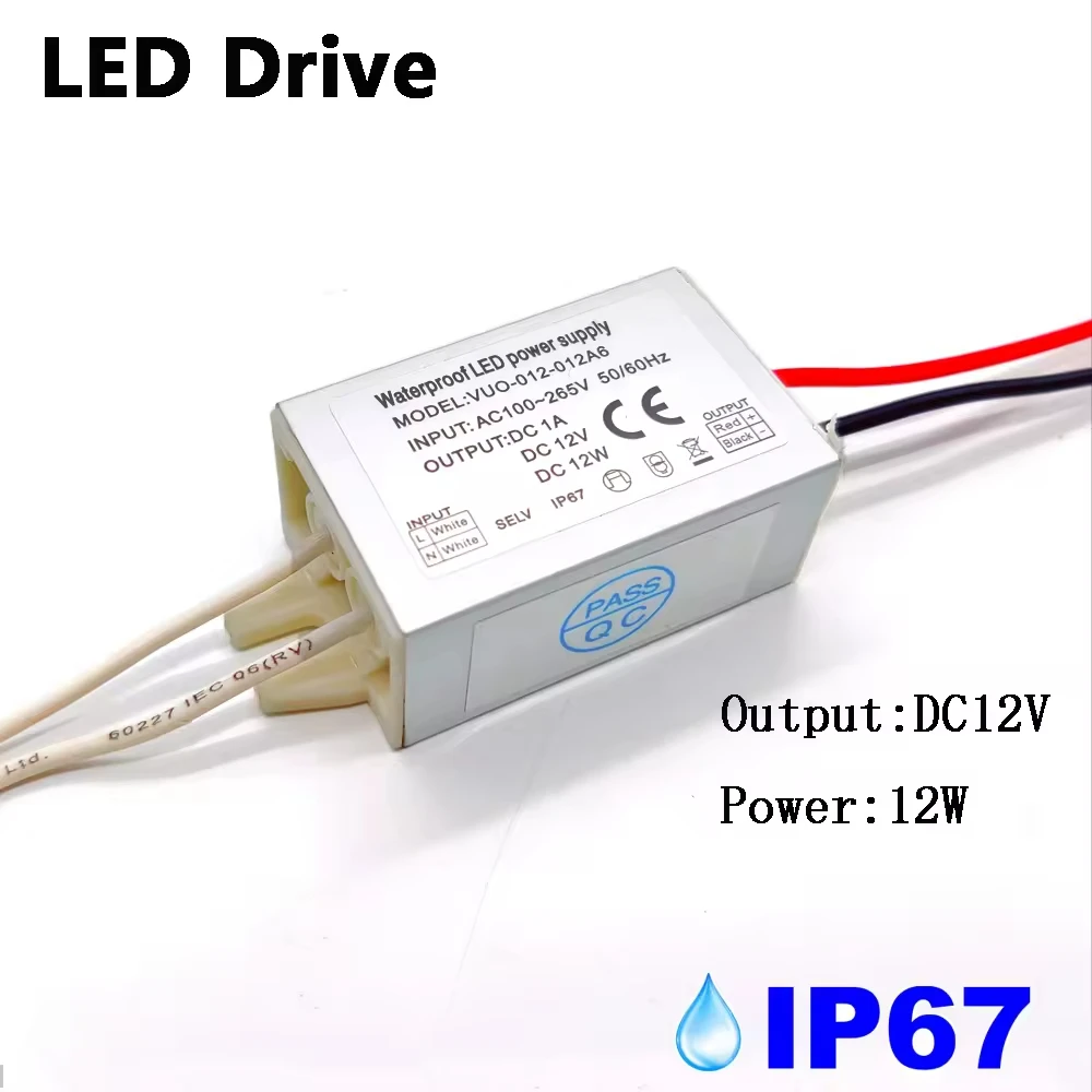 LED Spotlight Outdoor IP65  Downlight 1W 12V with 12W LED driver Indoor Cabinet Stairs Light 15mm Recessed Spot Ceiling Lighting