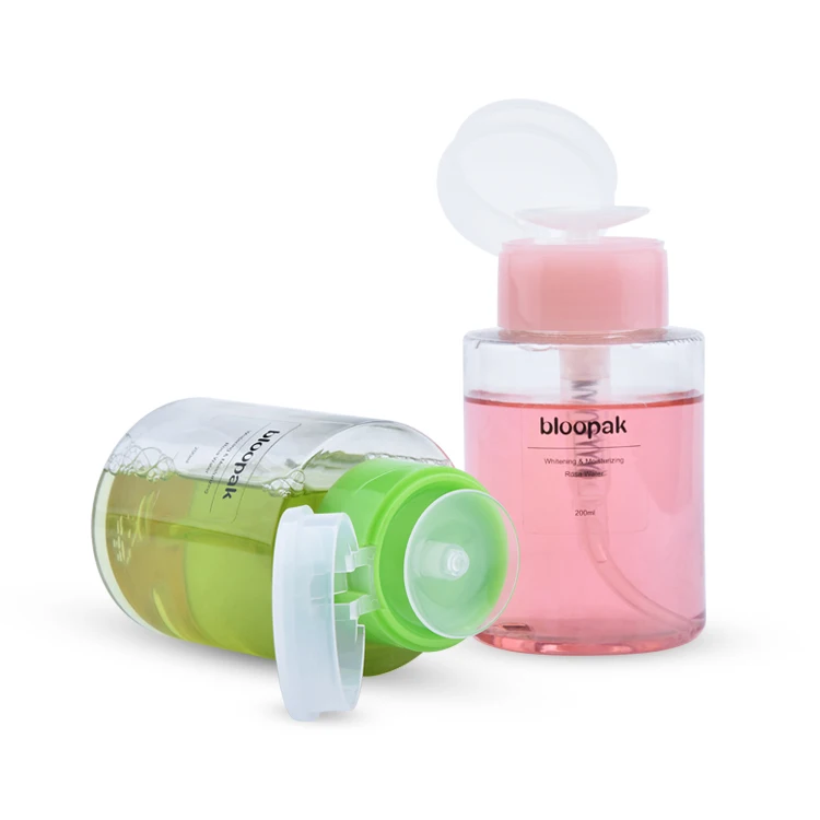 High quality 33/410 nail polish remover bottle with pump,remover nail polish pump dispenser for bottle,nail polish bottle round