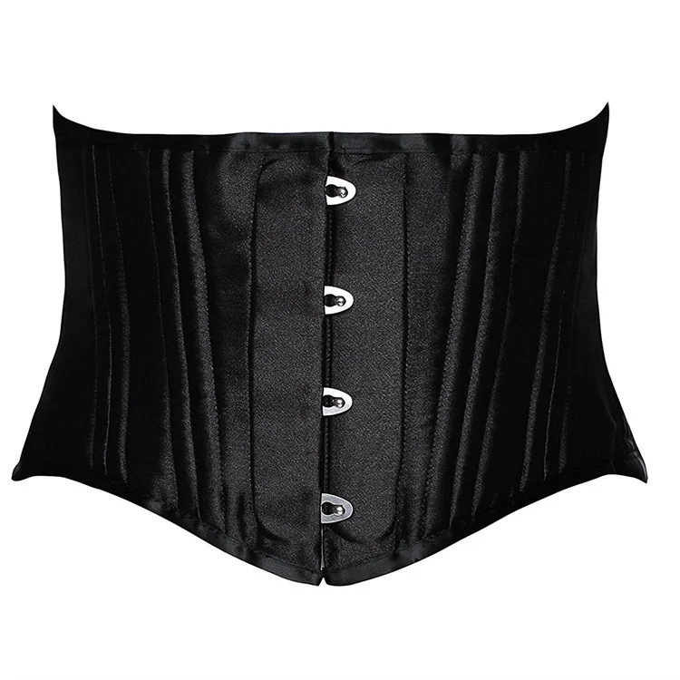 High Quality 4 Buckles 24 Steel Bones Women Double Steel Boned Corsets and Bustiers Sexy Body Shaping Lumbar Corset Short Torso