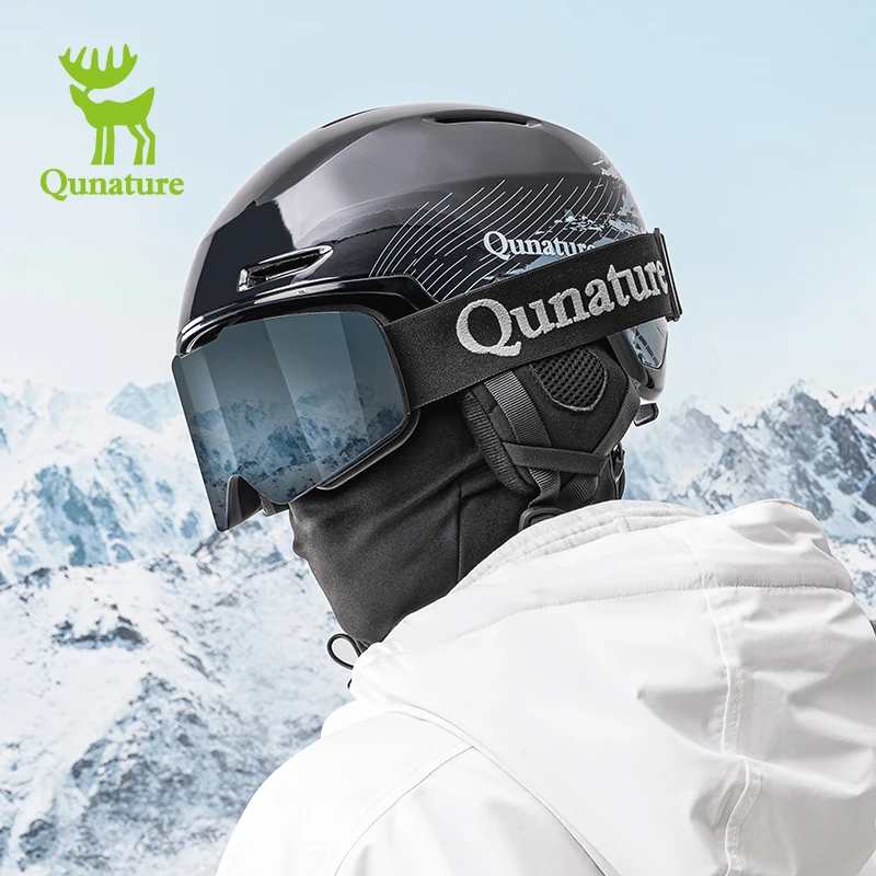 Qunature Hot Selling Custom Snowboard Snowing Helmet Breathable Adult Ski Helmet High Quality Skateboard Snow Ski Helmet