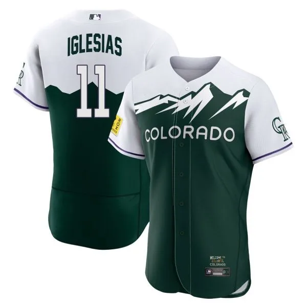 colorado rockies charlie blackmon kris bryant jose iglesias randal grichukn green 2022 city connect cool base jersey