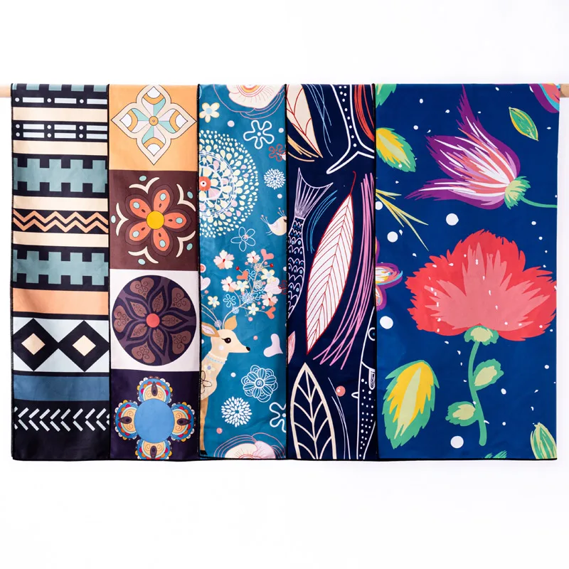 Cheap wholesale Fast Delivery 80*160 custom size custom logo Microfiber beach towel custom