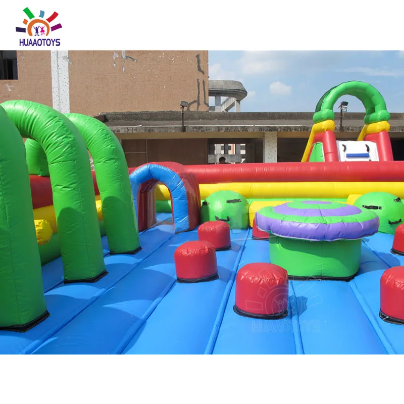 Adult inflatable outdoor obstacle course for kids