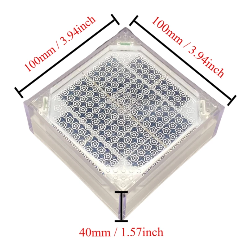Outdoor Solar LED ground Light Solar Powered Charging brick light Waterproof IP68