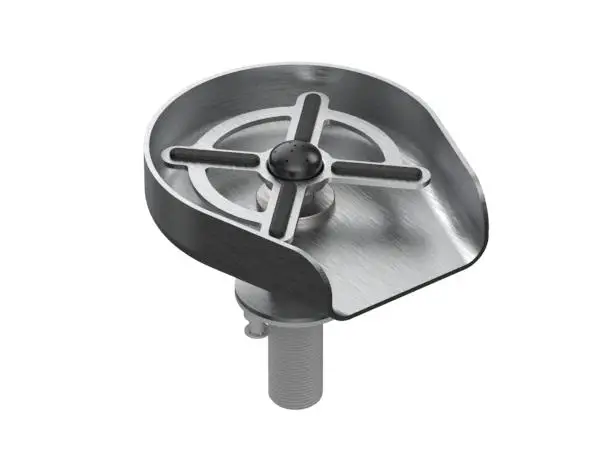 Feenice brand stainless steel metal bar coffee cafe hotel pitcher table top bottle cup wash glass rinser for kitchen accessories