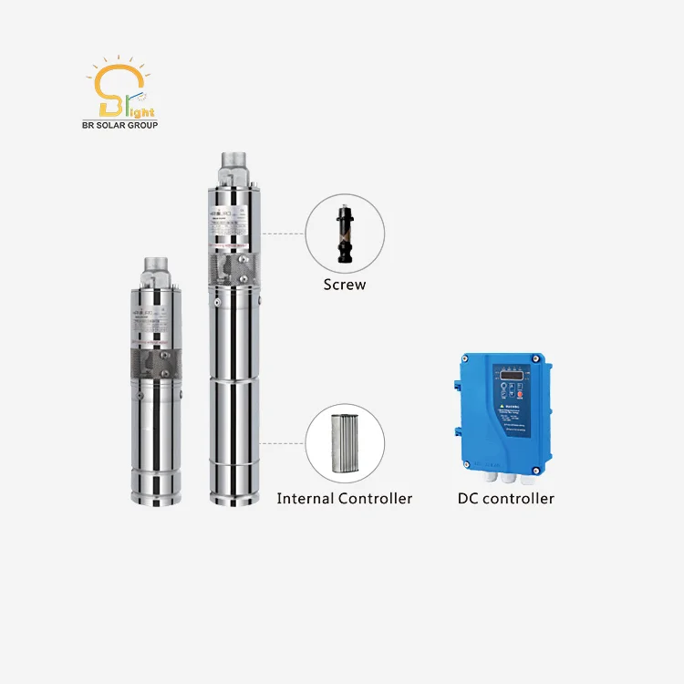 BR SOLAR 210W DC Brushless Submersible Solar Pump 3 Inch 36V Deep Well Solar Water Pump