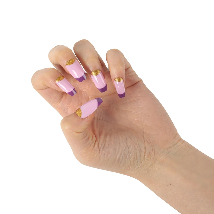 New Arrival Wholesale Fashion Full Cover Private Label Custom Almond Shape Artificial Nails For Women