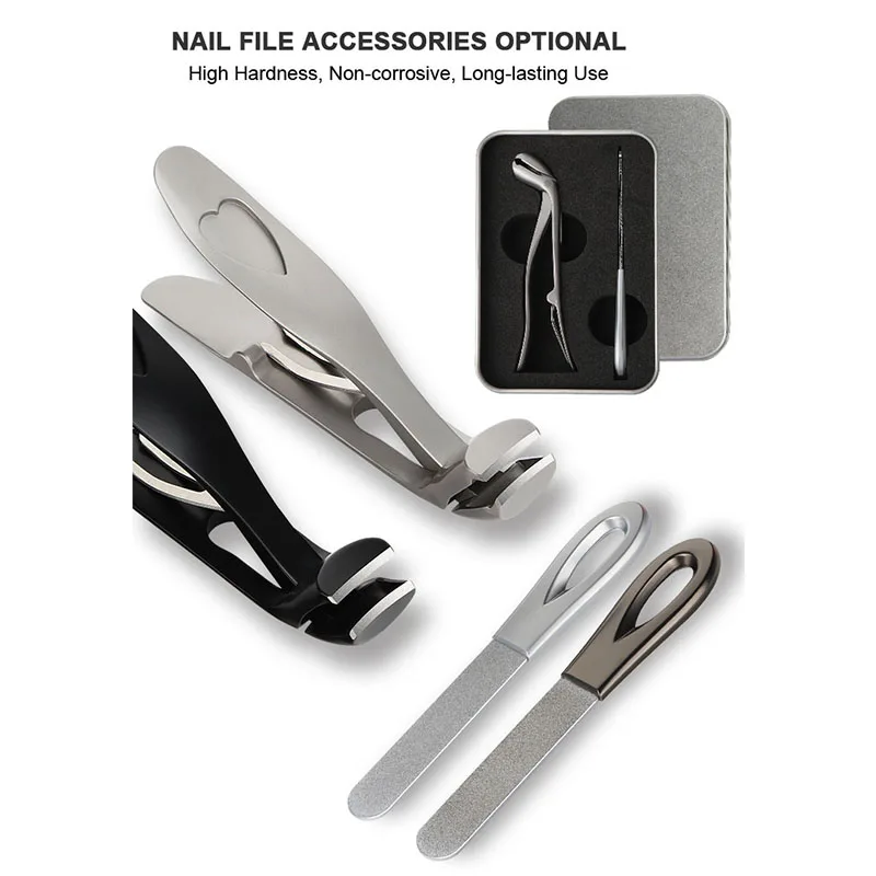 2023 Korea Style Large Nail Clipper Nipper Manicure Care Tools Set Wide Jaw Opening Nail Cutter Trimmer for Men and Women