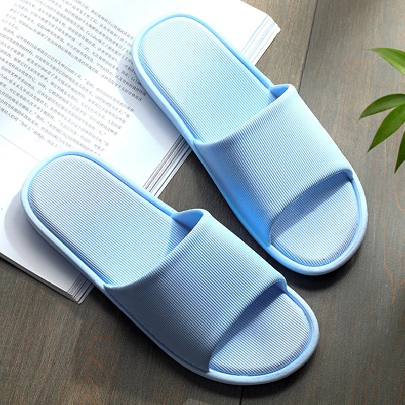 Wholesale Hotel Indoor Bath Bedroom Summer Slides Shoes Flat Sandals Custom Logo Japanese House Home Slippers For Women Men