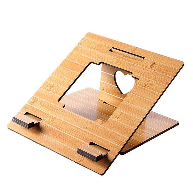 General purpose portable wooden tablet laptop stand Custom built laptop stand for easy disassembly and cooling