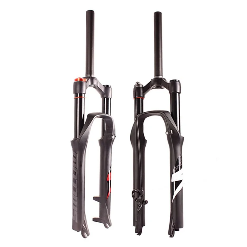 Aluminum Alloy Bicycle Air Fork 26/27.5/29er Straight Tube Mountain Bike Suspension Fork Bicycle Front Fork