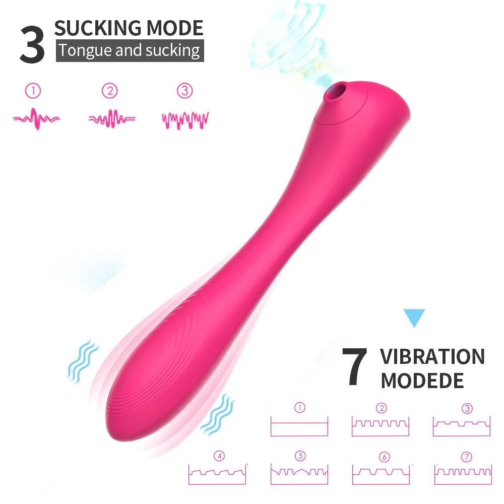 
Clitoral Sucking Vibrator with Heating Mode 2 in 1 High Frequency Clit Sucker for Clitoris Nipple Stimulation 