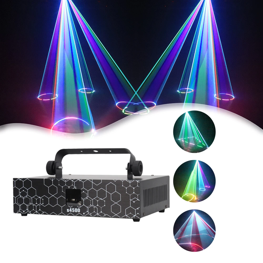 Good Quality 4500MW DJ Laser Light Animation Christmas Laser Light Outdoor For Stage Equipment