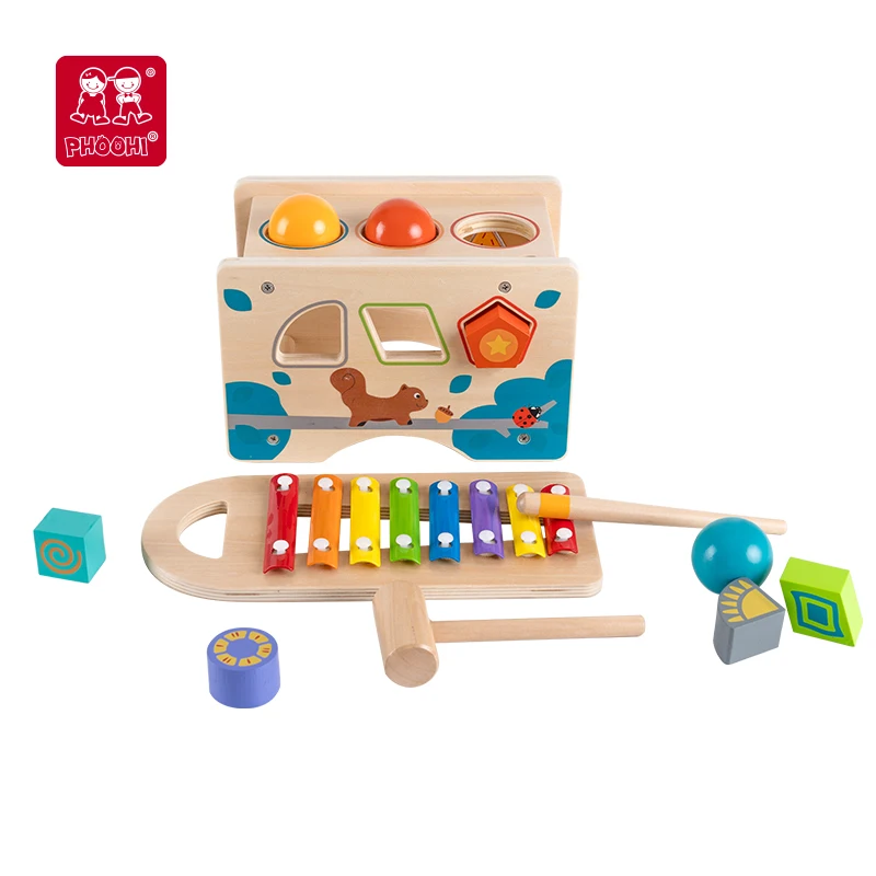 3 in 1 Educational toys wooden sorting game and musical toys for music learning